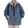 Мужское пальто, мужская одежда на весну и осень, мужская куртка больших размеров с капюшоном и двойной молнией в стиле Port Style для мужчин