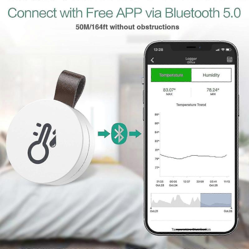 Термометр Гигрометр Беспроводной Bluetooth Уличный Термометр Датчик Температуры и Влажности Умный Дом