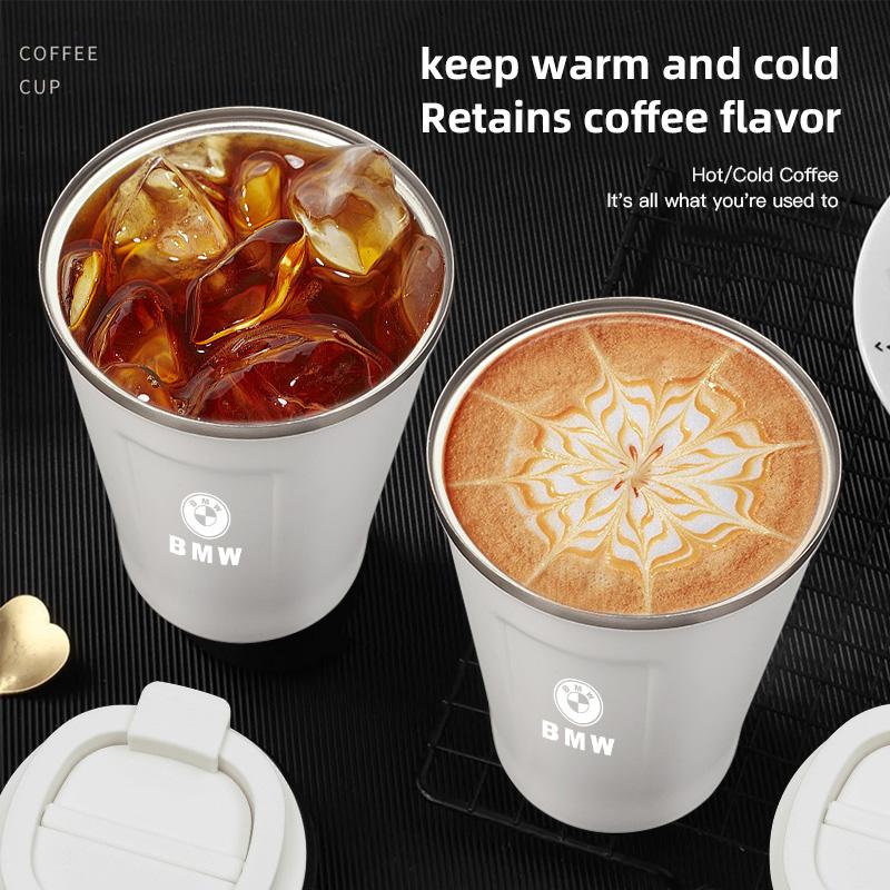 380ML Coffee Mug Car Vacuum Cup 304 Stainless Steel For BMW M3 M4 M5 G42 G30 G20 E39 E36 E87 E53 F44 F07 F34 G15 G16 G23 G22 F30 ydjc08
