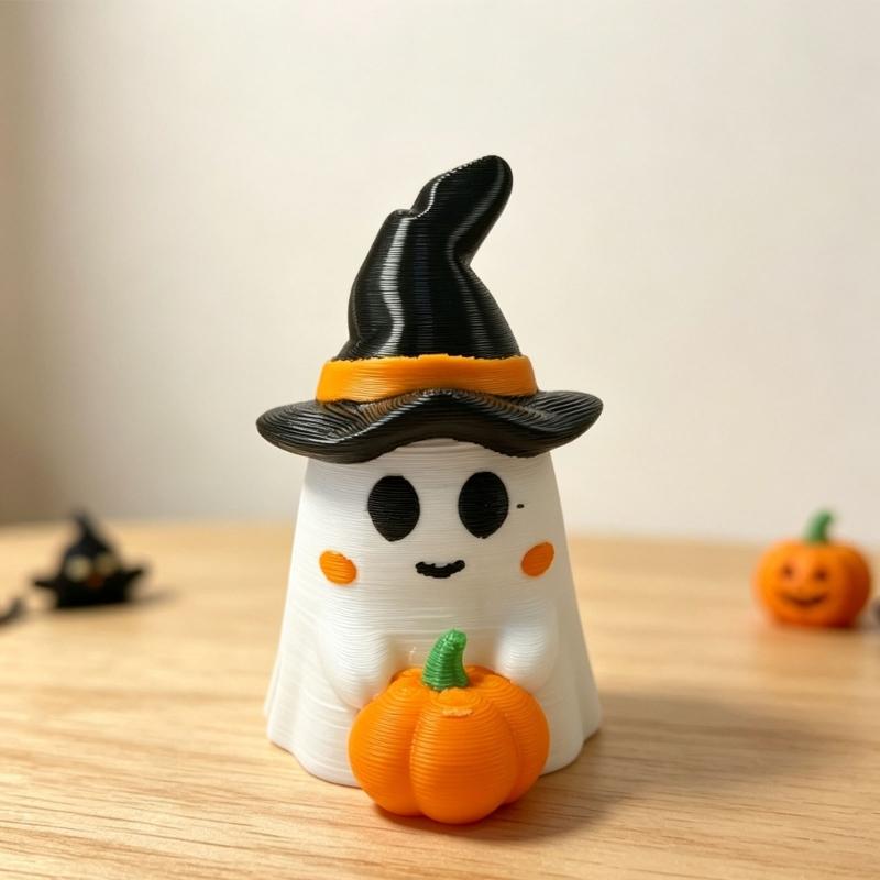 Halloween Ghostly Figurines Pumpkins Ghostly Statue Sculptures Miniature Garden Accessories Monsters Figurines Ornament
