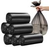 100pcs Flat-mouth Black Rubbish Bag Plastic Waste Bag Liner Bags Trash Bag  Bathroom
