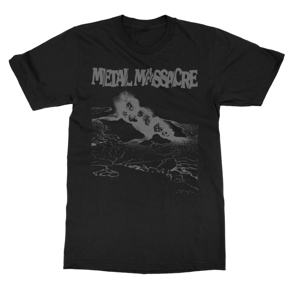 Metal Massacre Vintage Skull Print Soft Cotton TShirt Breathable 100 Cotton Unisex Casual Top for Old School Metal Fans