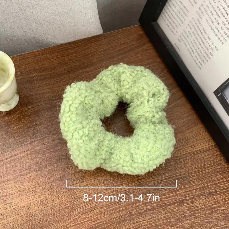 7 шт./набор Держатель для хвоста Аксессуары для волос Резинки для волос Однотонный Вельвет для Девочек Женщин Резинка для волос