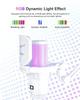 COMICA Uni Condenser Microphone with Arm RGB White Stand, Unidirectional, 48kHz/24bit, Light, USB, PC, PS5, Smartphone, Streaming,