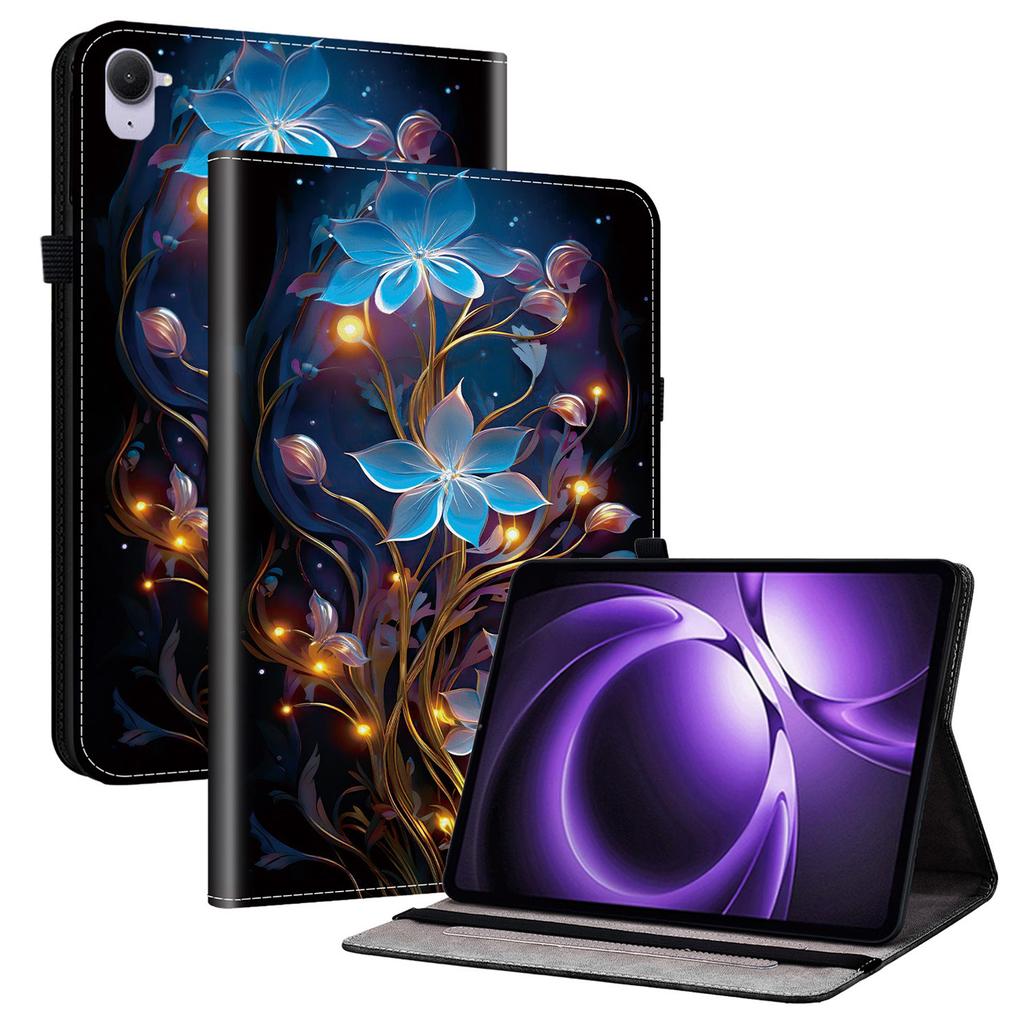 For Xiaomi Redmi K Pad Leather Case Pattern Printed Stand Tablet Cover with Card Slots