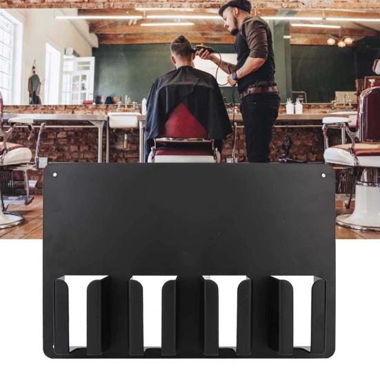 Настенный держатель для парикмахерской машинки для стрижки волос, стойка для хранения парикмахерских принадлежностей