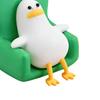 Милая Фигурка Утки 3D Печатная Утка на Стуле Коллекционная Статуэтка для Полки Домашнего Офиса Настольного Декора