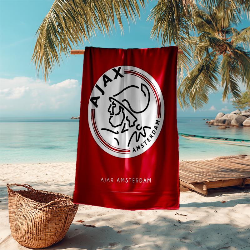 1 шт. Пляжное полотенце Ajax FC, удобное и плотное, а также полотенце для плавания/ванной/пикника/кемпинга, подходит для пляжей на море