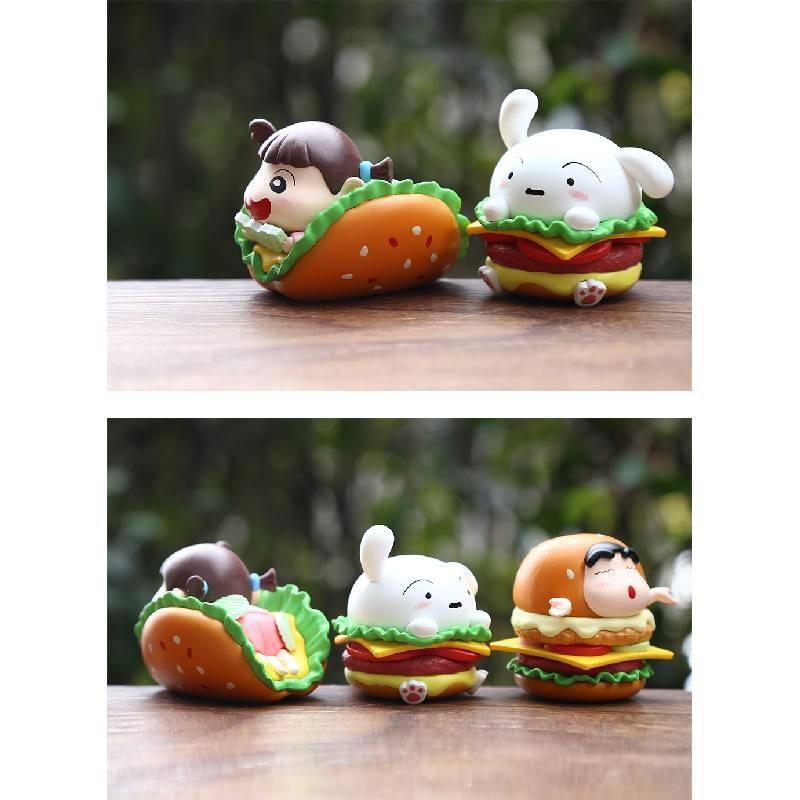 Chan Shin Crayon Character Food Model Toys Cute Cartoon Tabletop Decoration