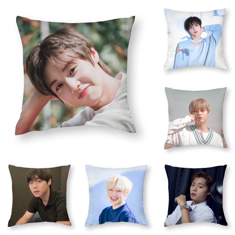 Наволочка на подушку с принтом K-pop PARK JIHOON, 3D-печать, полиэфирное волокно, 40*40 см, украшение для дома, дивана, подарок на фестиваль
