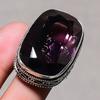 African Amethyst Gemstone Vintage Adjustable Ring Statement Handmade Jewelry
