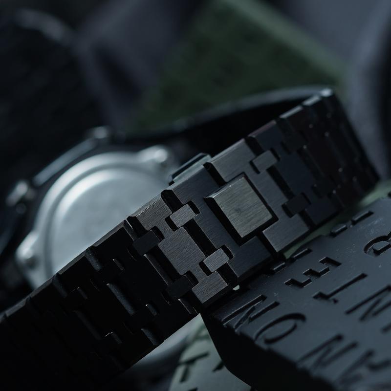 Casio Мужские часы с ЖК-дисплеем и аналоговым двойным дисплеем Серия Black GA-2100-1A1(Watch8--)