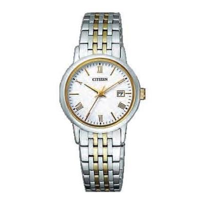 Женская EW1584-59C ( Смотреть FORMA Eco-Drive Women's) Круглые часы из серебристой нержавеющей стали, аналоговые