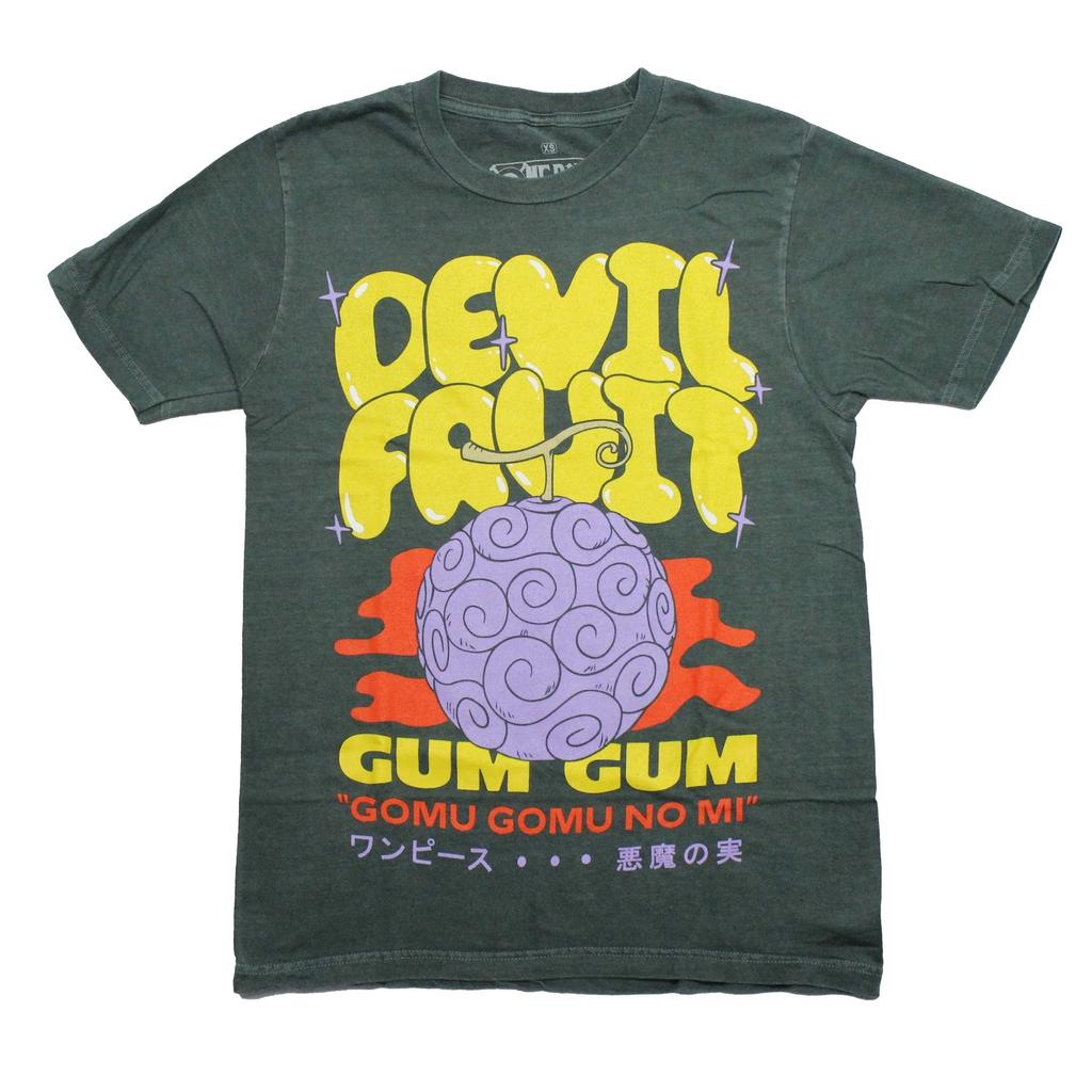 One Piece New Adult T-Shirt - Devil Fruit Gum Gum "Gomu Gomu No Mi"