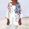 Женская повседневная модная легкая куртка средней длины с принтом, кардиган