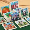 9-Piece Wooden Cartoon Animal Transport Jigsaw Toy for Early Education