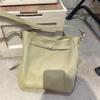 Womens Genuine Leather Bucket Bag Casual Versatile Shoulder Crossbody