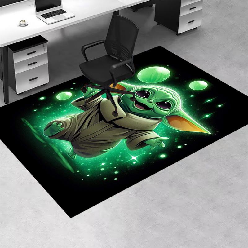 1pc Cute Yoda Rug for Home Decor, Office Carpet, Chair Cover, Outdoor Mat, Gift Ideaz4153