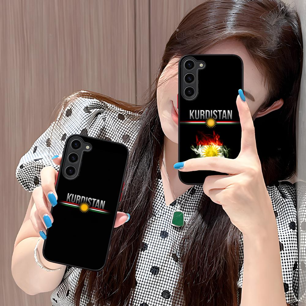 Силиконовый чехол для мобильного телефона с флагом Курдистана для Samsung Galaxy S26 S25 S24 S23 S22 S21 Plus FE Ultra Цветная обложка