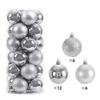 Набор рождественских шаров с пластиковыми украшениями для праздничной елки, праздничный декор