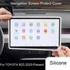 15.6" Car Navigation Screen For TOYOTA BZ5 2025-Present Protective Silicone Cover Auto Interior GPS Decoration Cover Accessory