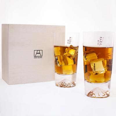 Стекло Tajima Glass Японский стакан Fuji ручной работы Sakura Kiriko, завернутый в упаковку из цветков вишни Стекло Tajima Glass Стекло Fuji Подарок на день Свадебный подарок Подарок