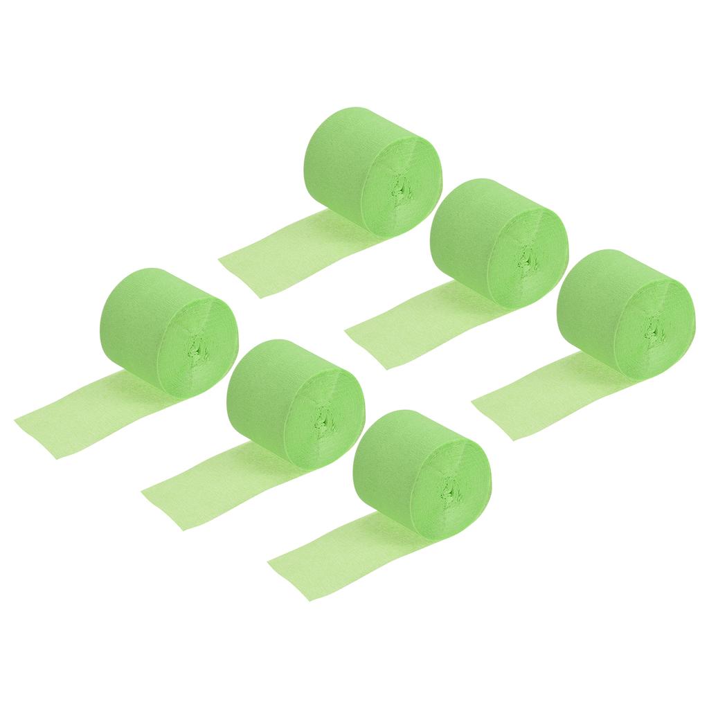 3/6pcs Vibrant Crepe Paper Streamers Party Streamer Decorations 1.37" for Various Birthday Party Wedding Festival Decorations