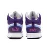 Nike Кроссовки для мальчиков и девочек Nike Court Borough Mid 2 GS, повседневные, баскетбольные, Белый Баклажан CD7782-106