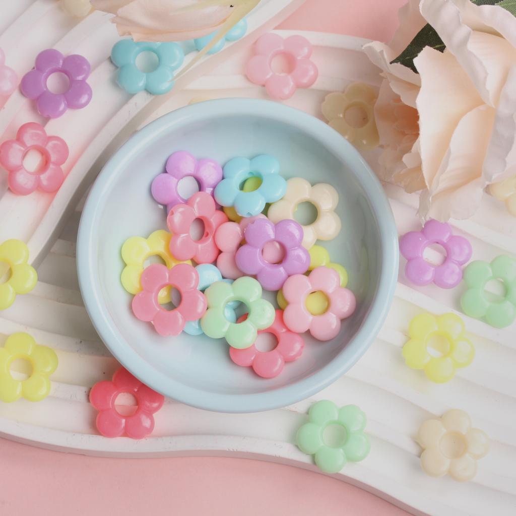 Творческий ручной работы красочный цветок морская звезда DIY DIY аксессуары ювелирные изделия бусины модные 50 шт. акриловые бусины DIY полые свободные бусины