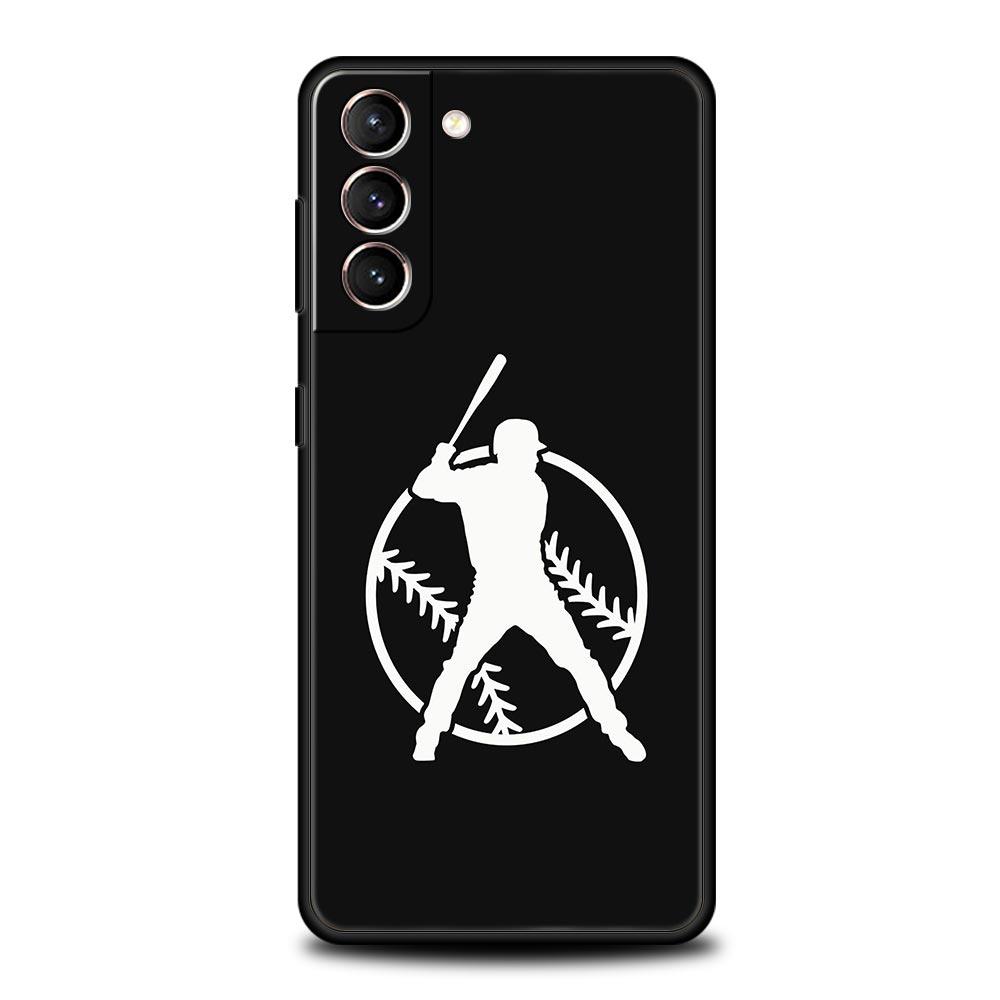 Baseball Phone Case For Samsung Galaxy S23 Ultra S22 S21 S20 FE 5G S10 S10E S9 S8 Plus Note 20 Soft Silicone Cover Bumper
