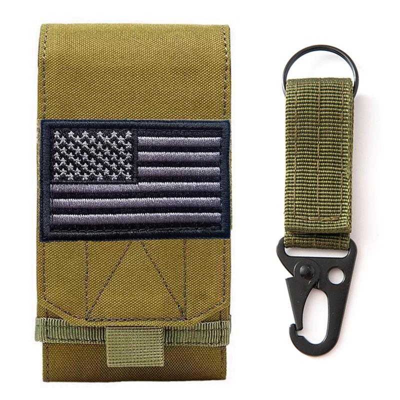 Тактический подсумок на пояс с креплением Molle для мобильного телефона, EDC-сумка, поясные аксессуары, сумка для кемпинга, сумка-чехол для мобильного телефона