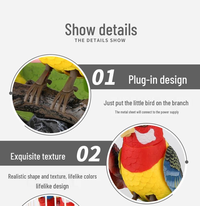 Parrot Voice Control Simulation Toy – Interactive Learning for Kids