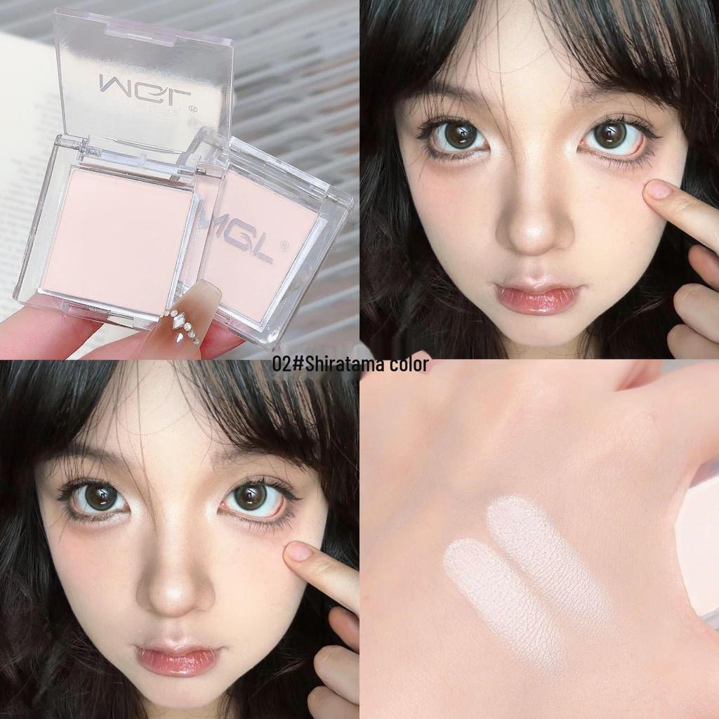 Матово-глянцевые тени для век MGL Pure White Eyeshadow для придания яркости и эффекта шелкопряда
