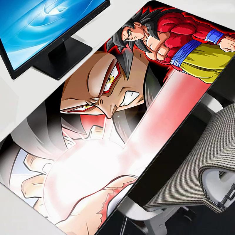 Dragon Balls Vegeta And Goku Anime Mouse Pad Larger Speed Mini Pc Computer rug Keyboard Desk Mat Gaming Accessories Mousepad