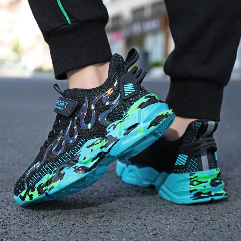 Fashion Kids Sneakers Lightweight Shoes Boys Trainer Sneakers Breathable Running Shoes Children Sport Shoes