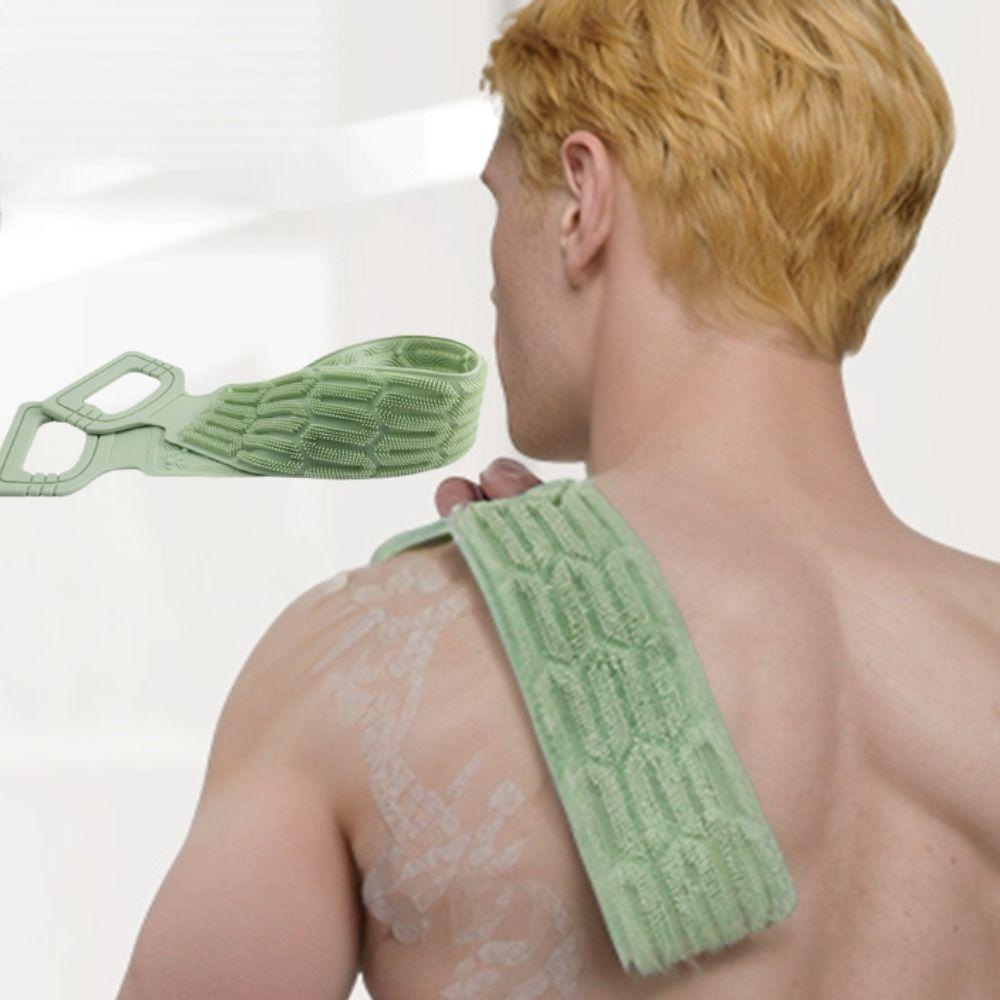 Long Strip Silicone Back Scrubber Towel Extended Back Exfoliator Bath Scrubber Belt Dead Skin