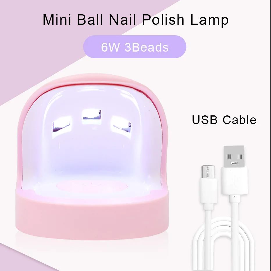 Мини-портативная дорожная сушилка для ногтей УФ-светодиодная лампа Usb быстроотверждаемая лампа для сушки гель-лака для дизайна ногтей фототерапевтические станки