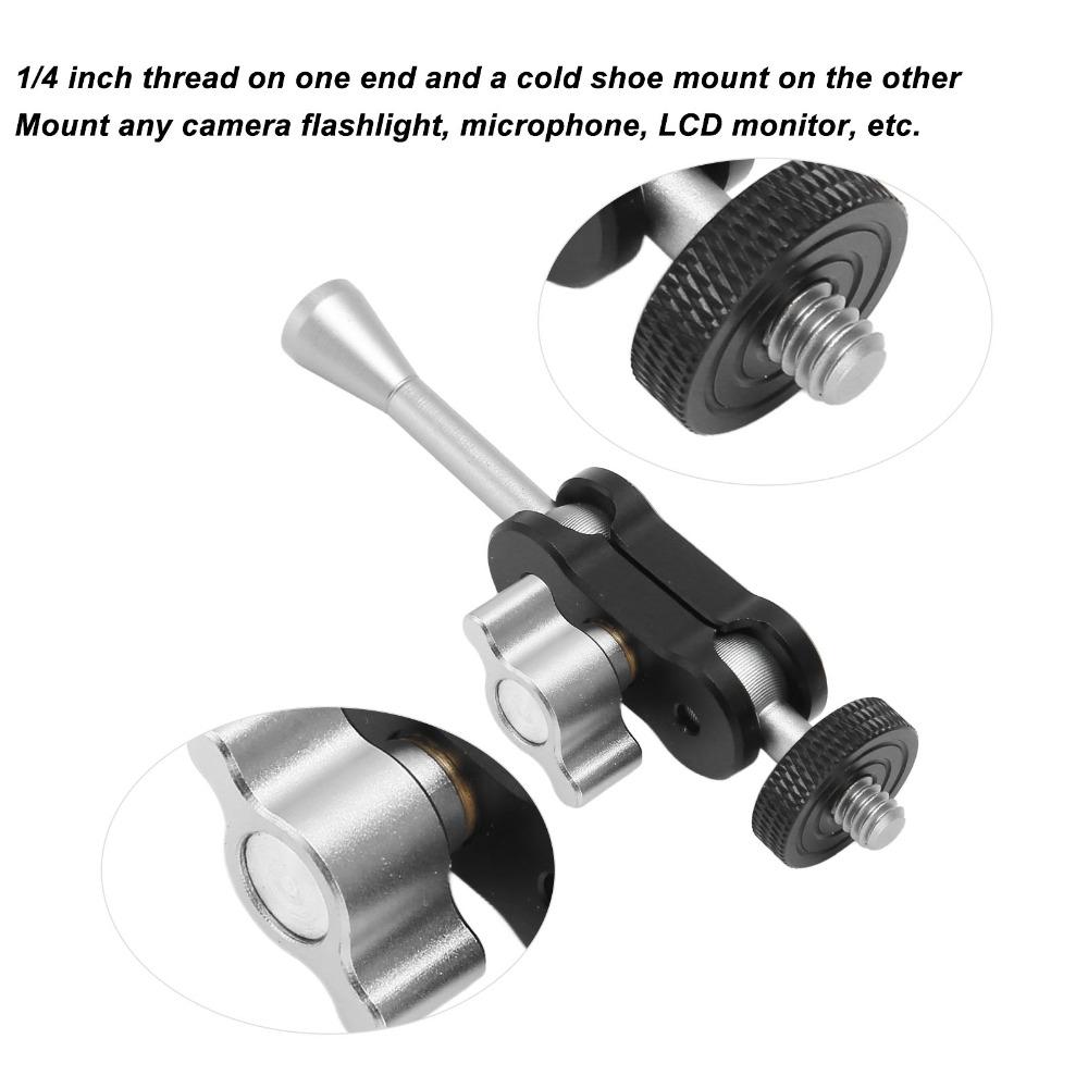 with 1/4 Inch 20 Threaded Screw Adapter Camera Extension Mount Bar for Live Microphone