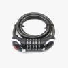 Универсальный велосипедный замок: Кодовый замок против кражи для горных и электровелосипедов, кожаное кольцо, портативный толстый тросовый замок, прочный и безопасный.