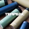Atlas TEMPEAK ATPBS-350GY Stainless Steel Water Bottle, 350ml, Ultra-Insulated Screw-Type Mug, Vacuum Insulated, Easy to Clean, Lightweight, Slim,