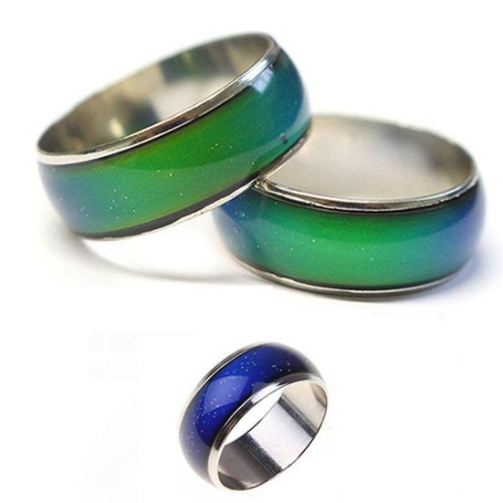 Women Creative Mood Men Changing Finger Temperature Color Ring Jewelry Gift for Party