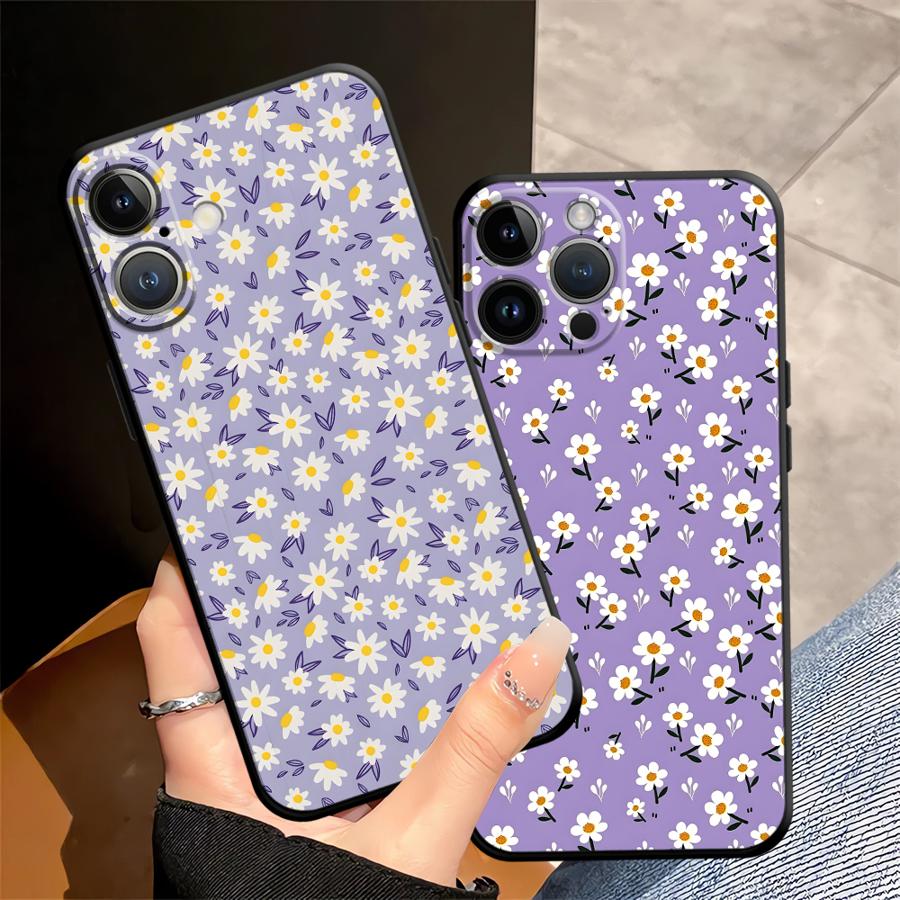 Простой чехол Funda с хризантемами для Apple iPhone 17 Pro Max 14 12 11 Air 16 15 Pro 7 8 13 XR XS MAX
