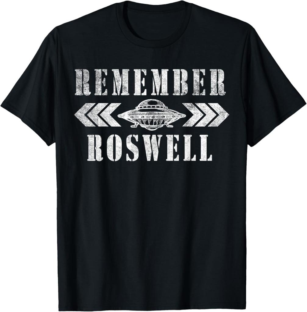 Remember Roswell UFO New Mexico Novelty Alien Graphic T-Shirt