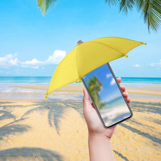 Cell Phone Umbrella Adjustable Suction Cup Phone Stand Holder Universal Outdoor Mobile Phone Sun Shade Cover Phone Accessories
