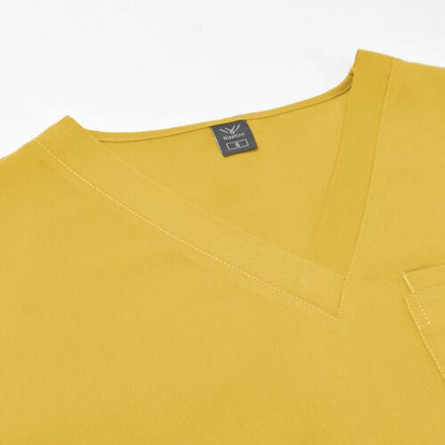 Multicolor Unisex Short Sleeved Pharmacy Nurse Uniform Hospital Doctor Workwear Oral Dental Surgery Uniforms Medical Scrubs Sets