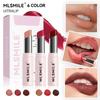 MLSMILE Powder Tube Lipstick, Long -lasting Moisturizing Lipstick, White and Easy To Color Lipstick Red Suit