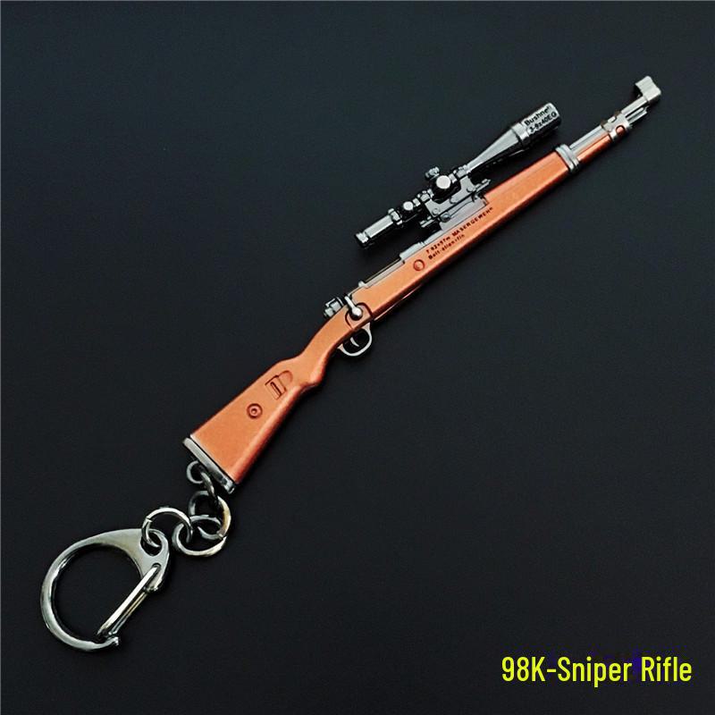 PlayerUnknown's Battlegrounds 98KAWM Rifle Gun Model Keychain Pendant - 10cm