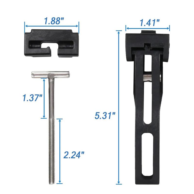 Universal Replacement and Accessories Part Kit For Hard Tri-Fold Tonneau Pickup Truck Bed Cover Car Rear Front Clamp T-Bolts