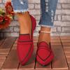 Fashion Women Flats New Popular Knitted Slip Breathable Comfortable Solid Color Shoes Casual Pointed Toe Walking Loafers Sneakers Women
