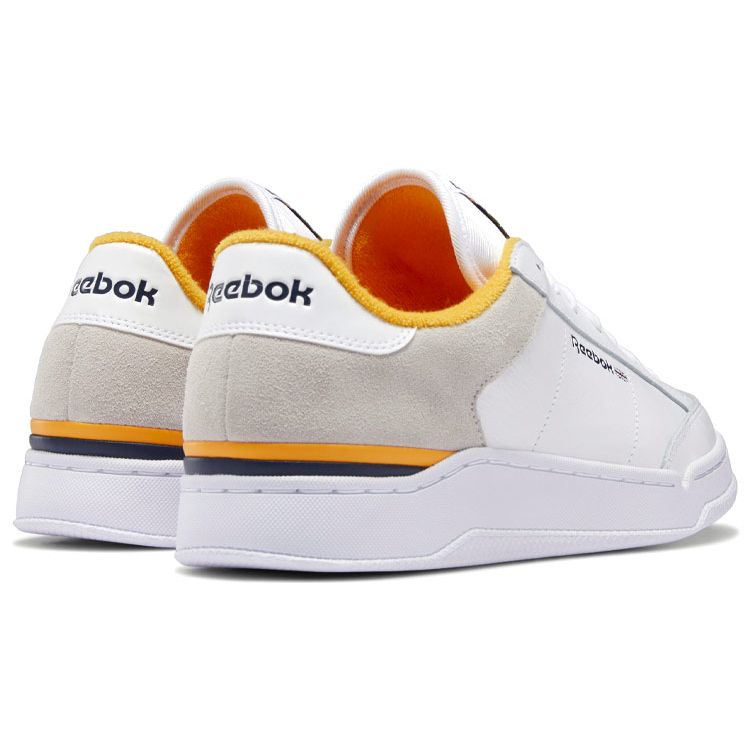 Reebok Ad Court Унисекс Белый Вектор Темно-синий Полусолнечное Золото Ретро Теннисные Кожаные Кроссовки для Стиля Жизни GX0028